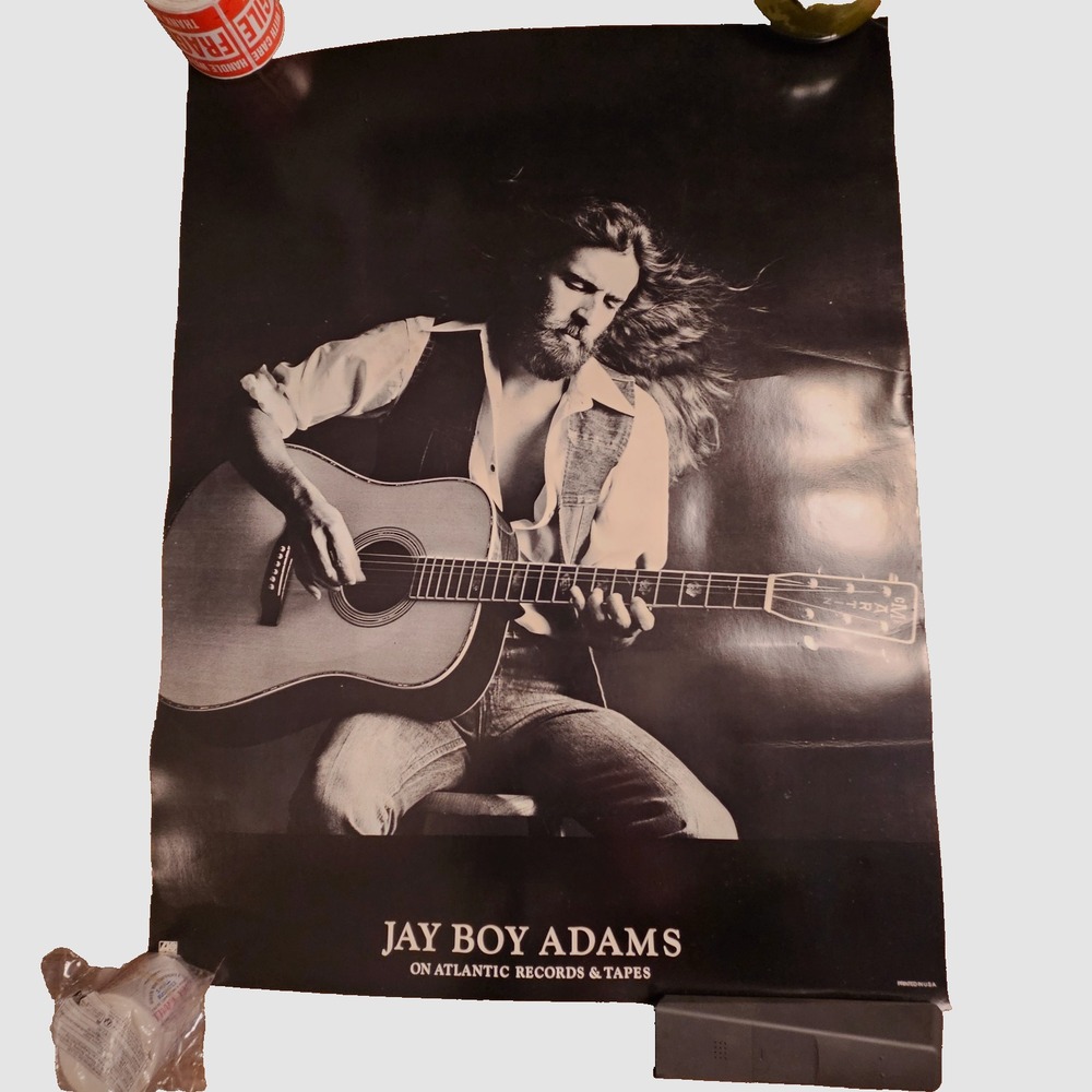 Jay Boy Adams Fork In The Road Promo Poster 21x27‎ Vintage 1978 Atlantic Records